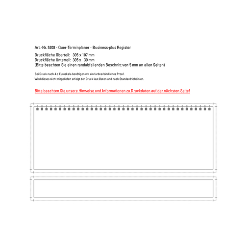 Business-plus Register , schwarz/rot, Papier, 13,80cm x 30,50cm (Höhe x Breite), Bild 2