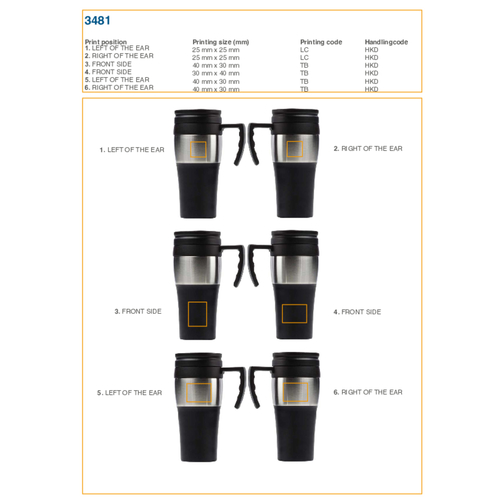 Mug isotherme en acier inoxydable Karina, Image 4
