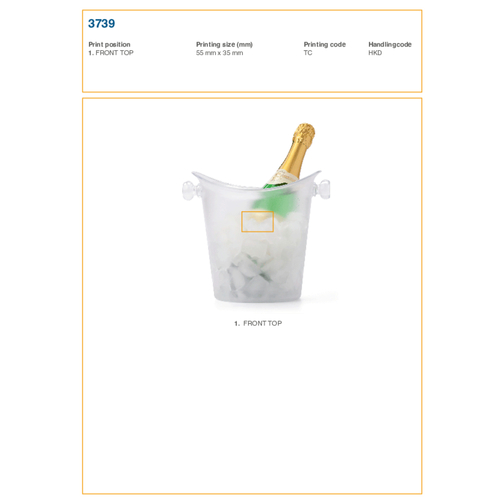 Seau à Champagne en plastique Brian, Image 3
