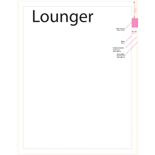 Beanbag Lounger, inkl. dobbeltsidet digitaltryk, Billede 4