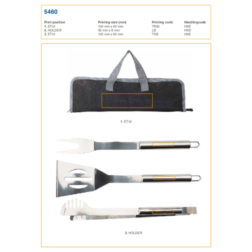 Set barbecue dans une pochette Priscilla, Image 6