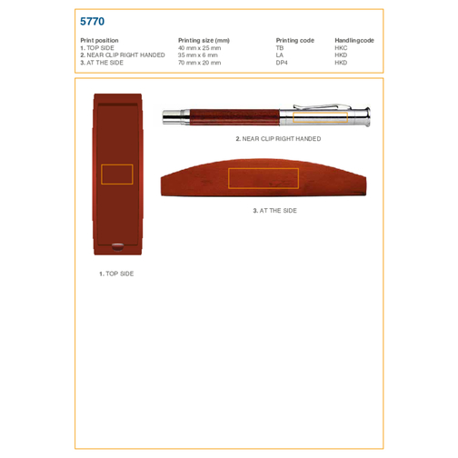 Parure de stylo bille et roller Robin, Image 6