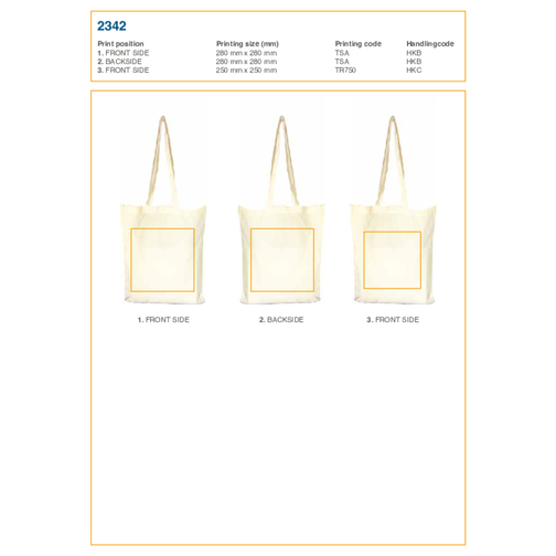 Sac shopping en coton Hilda, Image 2
