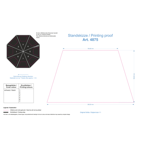 Parapluie standard midsize alu Windmatic Black Edition, Image 4