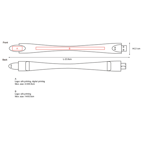 USB-pinne Bendy 2 GB, Bilde 3