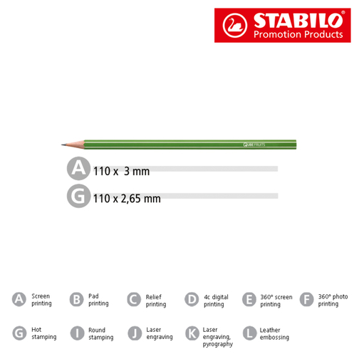 STABILO GREENgraph Grafitstift , Stabilo, grün, Holz, 17,50cm x 0,70cm x 0,70cm (Länge x Höhe x Breite), Bild 3