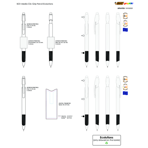 BIC® Media Clic Grip Ecolutions® porte-mine, Image 3