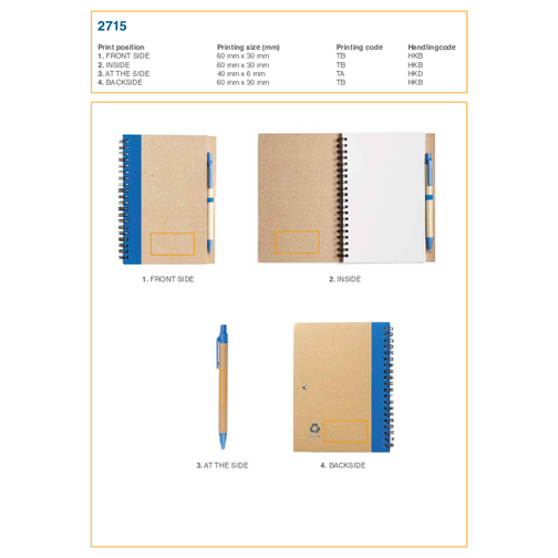 Libreta de notas con bolígrafo, Imagen 2