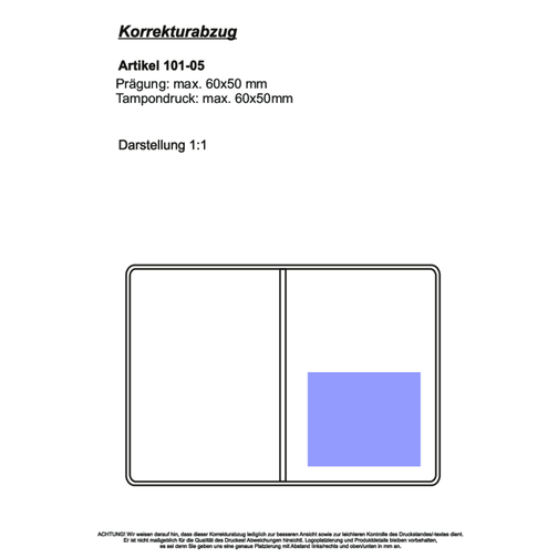CreativDesign kieszen na identyfikator '2-fold' normalna folia zólta, Obraz 2