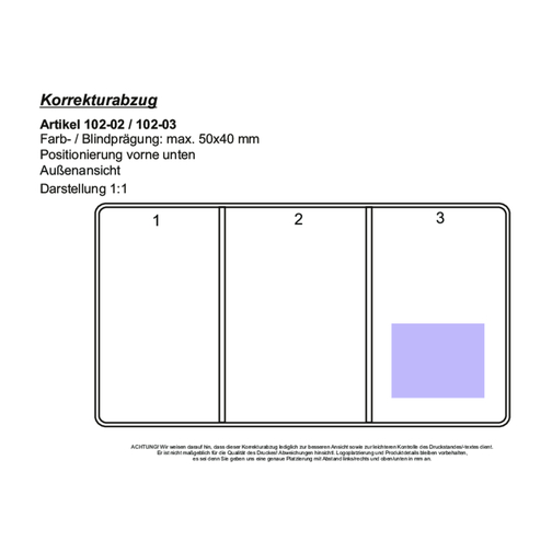 CreativDesign KFZ-Scheintasche 'Klar' , transparent, Folie, 7,60cm x 0,10cm x 11,60cm (Länge x Höhe x Breite), Bild 2