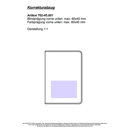 CreativDesign Ausweistasche 'Soft' Schwarz , schwarz, PVC, 8,50cm x 12,20cm (Länge x Breite), Bild 2