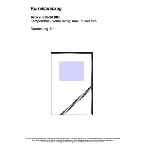 CreativDesign Torebka na karty identyfikacyjne 'CD' czarna/niebieska, Obraz 3