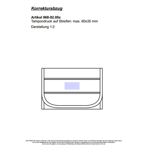 CreativDesign Wagenpapiertasche 'LookPlus' Schwarz/schwarz , schwarz, PU, 24,50cm x 16,00cm (Länge x Breite), Bild 3