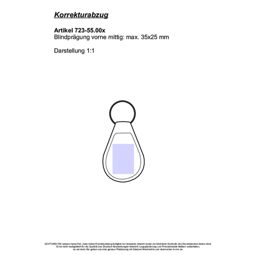 CreativDesign Schlüsselanhänger 'Label' Schwarz , schwarz, Label-Soft, 4,80cm x 9,00cm (Länge x Breite), Bild 2