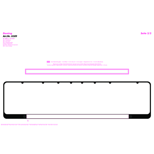 Renfort pour le panneau d\'immatriculation voiture, Image 7