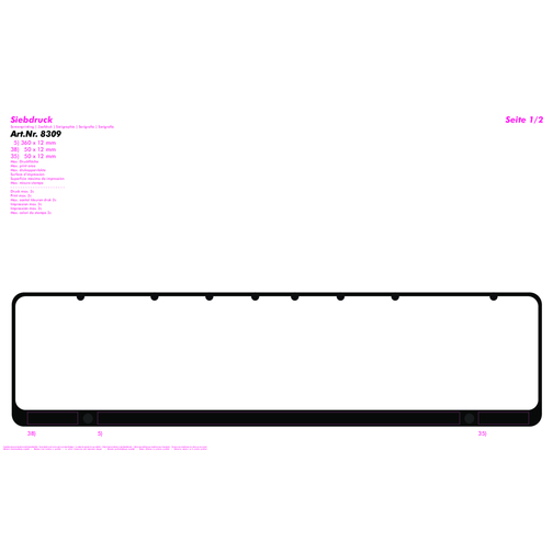 Renfort pour le panneau d\'immatriculation voiture, Image 4