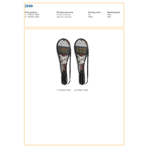 Set de 2 raquettes de badminton Wendy, Image 4
