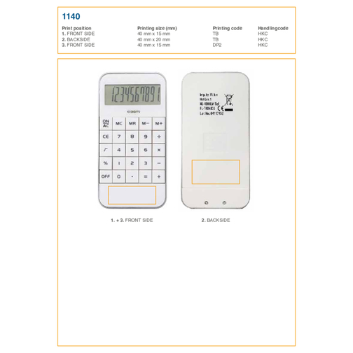 Calculatrice de poche Jareth, Image 6