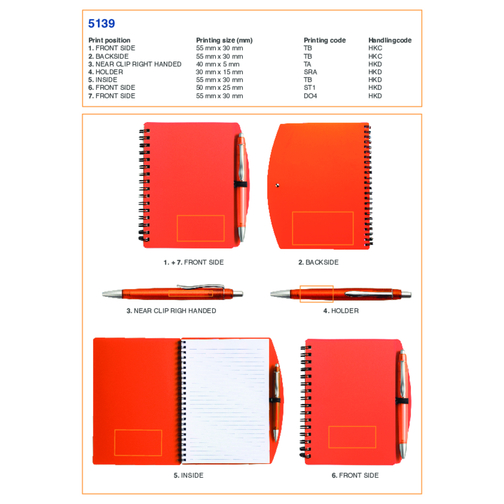 Carnet A6 à spirale Kimora, Image 2