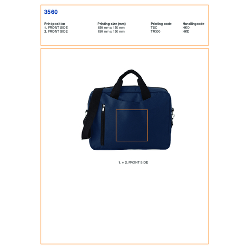 Sacoche porte-ordinateur en polyester Valerie, Image 3