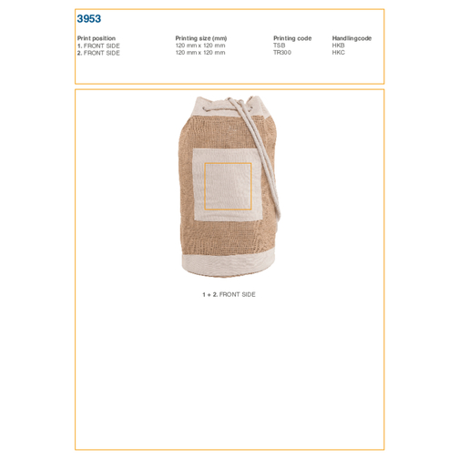 Sac marin en toile de jute Austin, Image 3