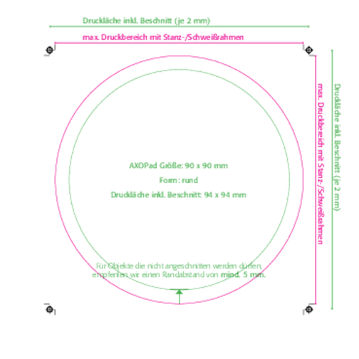 AXOPAD® Dessous de plat AXOHot 850, 9 cm rond, 0,8 mm d\'épaisseur, Image 4