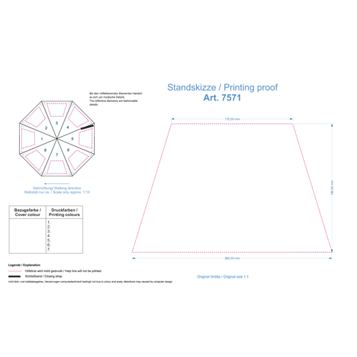 Parapluie standard automatique Safebrella® LED, Image 6