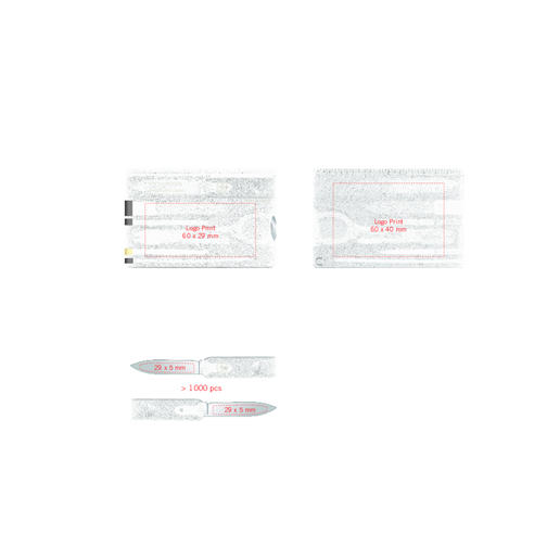 Victorinox Swiss Card 'CLASSIC' , Victorinox, rot transparent, Kunststoff matt, 8,20cm x 0,45cm x 5,40cm (Länge x Höhe x Breite), Bild 5