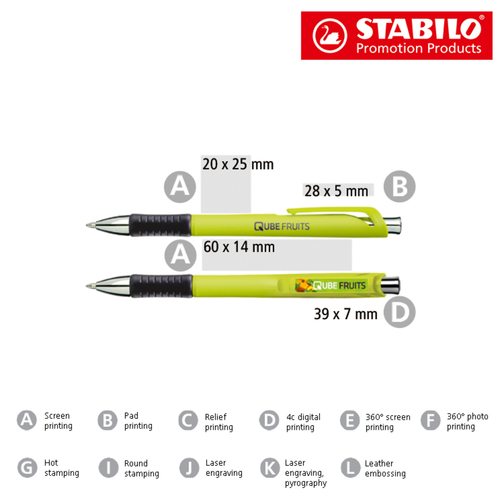 STABILO Concept Cashmere Kugelschreiber , Stabilo, hellgrün, Kunststoff, 14,50cm x 1,40cm x 1,20cm (Länge x Höhe x Breite), Bild 4