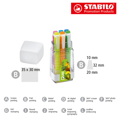 STABILO Swing Cool 6er Box Leuchtmarkierer , Stabilo, Kunststoff, 13,00cm x 4,80cm x 6,00cm (Länge x Höhe x Breite), Bild 2