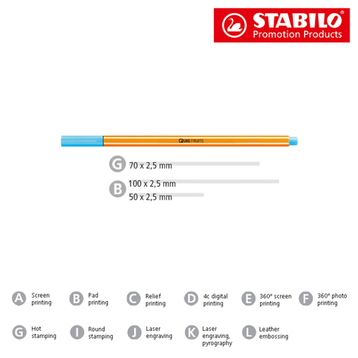 STABILO Point 88 Fineliner , Stabilo, orange, Kunststoff, 16,80cm x 0,80cm x 0,80cm (Länge x Höhe x Breite), Bild 4