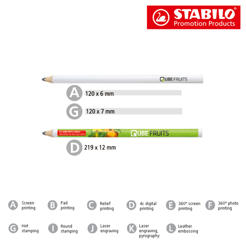 STABILO Zimmermannsstift Mit Magnet , Stabilo, weiss, Holz, 24,00cm x 0,80cm x 1,20cm (Länge x Höhe x Breite), Bild 4