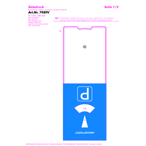 Disque de stationnement allemand en carton, Image 3