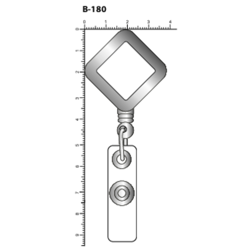 Skipasshalter Metall , silber, Metall, 30,00cm x 30,00cm (Länge x Breite), Bild 3