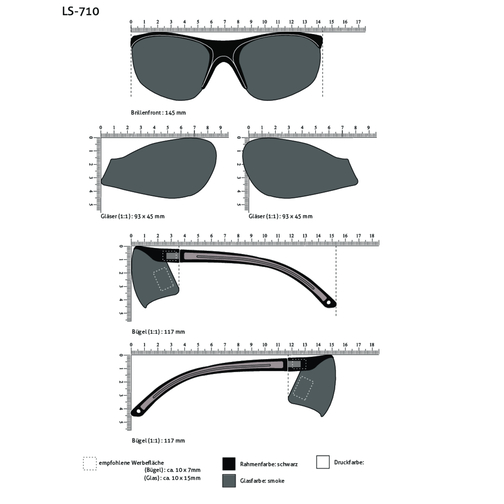 Beskyttelsesbriller LS-710, Billede 2
