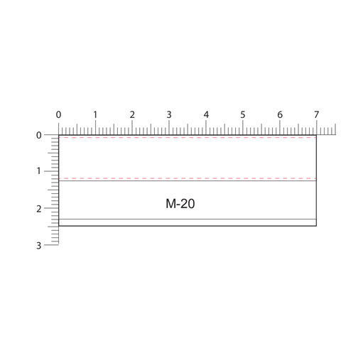 Metall Namensschild M-20 , silber, Metall, 7,00cm x 2,00cm x 2,50cm (Länge x Höhe x Breite), Bild 5