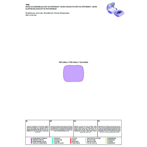 Boîte à couvercle à charnière Micro, Image 2