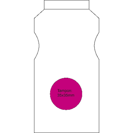 Trinkflasche 'Fitness' 0,5 L Mit Saugverschluss , standard-rot, Kunststoff, 17,50cm (Höhe), Bild 4