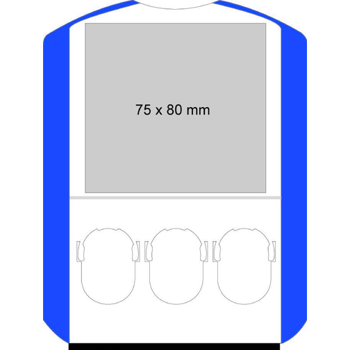 Parkscheibe 'Euro' Mit Chips , blau/weiß/vario, Kunststoff, 15,50cm x 11,90cm x 0,70cm (Länge x Höhe x Breite), Bild 5