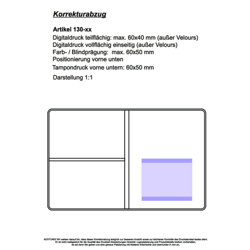 CreativDesign Torebka na karty identyfikacyjne 'Euro' Normal Foil White, Obraz 3