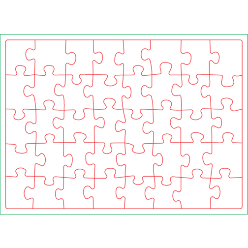 Puzzle DIN A5  In Faltschachtel , 1,5 mm blaue Puzzlepappe einseitig kaschiert mit 150 g/qm Offsetpapier (glatt), 11,00cm x 3,20cm x 7,70cm (Länge x Höhe x Breite), Bild 3