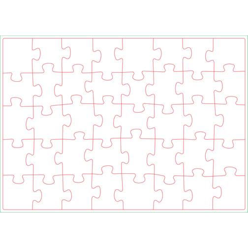 Puzzle DIN A3  In Stülpdeckelkarton , 1,9 mm blaue Puzzlepappe einseitig kaschiert mit 150 g/qm Offsetpapier (glatt), 33,00cm x 4,00cm x 22,00cm (Länge x Höhe x Breite), Bild 2