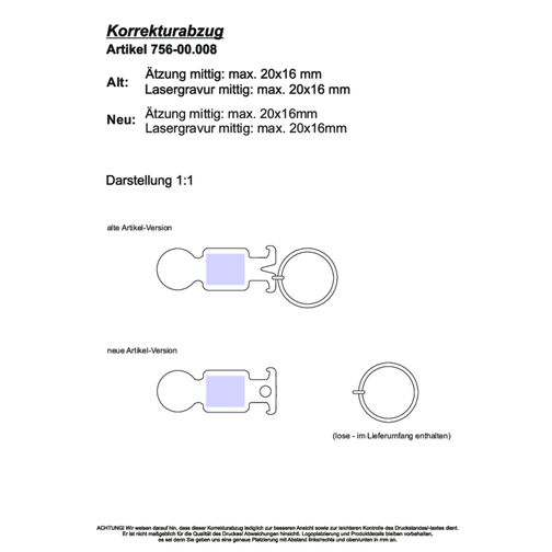 Metmaxx® EK nyckelring 'MyHeinzelmann' silver, Bild 2