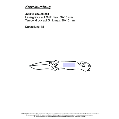 Metmaxx® Rettungsmesser 'CompactSecurity' Schwarz , Metmaxx, schwarz, Metall, 9,40cm x 2,60cm (Länge x Breite), Bild 5