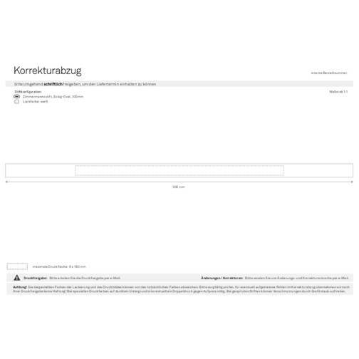 Zimmermannsbleistift, Eckig-oval , weiß, Holz, 30,00cm x 0,70cm x 1,20cm (Länge x Höhe x Breite), Bild 4