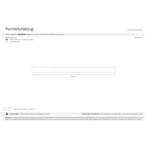 Zimmermannsbleistift, Eckig-oval , weiß, Holz, 17,50cm x 0,70cm x 1,20cm (Länge x Höhe x Breite), Bild 4