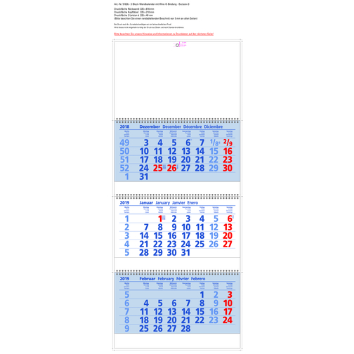 Exclusiv 3 , blau/rot, Papier, 81,60cm x 33,50cm (Höhe x Breite), Bild 2