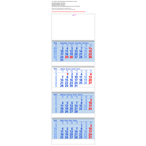 Exclusiv 4 , blau/rot, Papier, 101,80cm x 33,50cm (Höhe x Breite), Bild 3