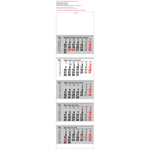 Exclusiv 5 , schwarz/rot, Papier, 122,00cm x 33,50cm (Höhe x Breite), Bild 2