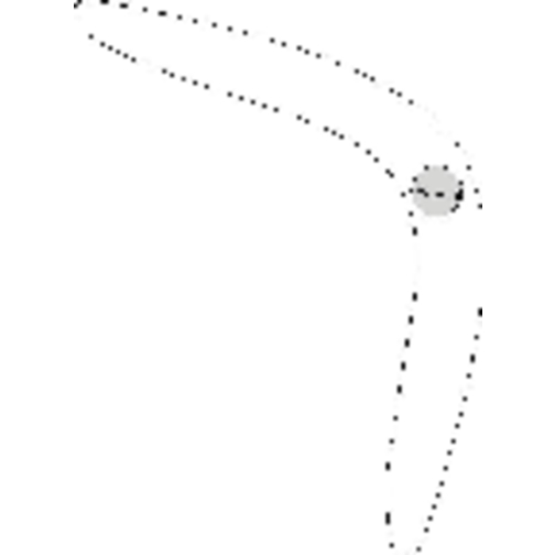 Bumerang 'Mini' , weiß, Kunststoff, 32,00cm x 0,40cm x 3,40cm (Länge x Höhe x Breite), Bild 3